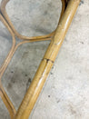 Rattan + Leather Oval Dining Table - Rehaus