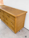 Rattan Six - Drawer Lowboy Dresser - Rehaus