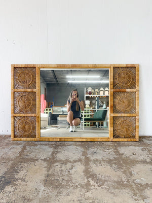 Rattan Sunburst XL Mirror