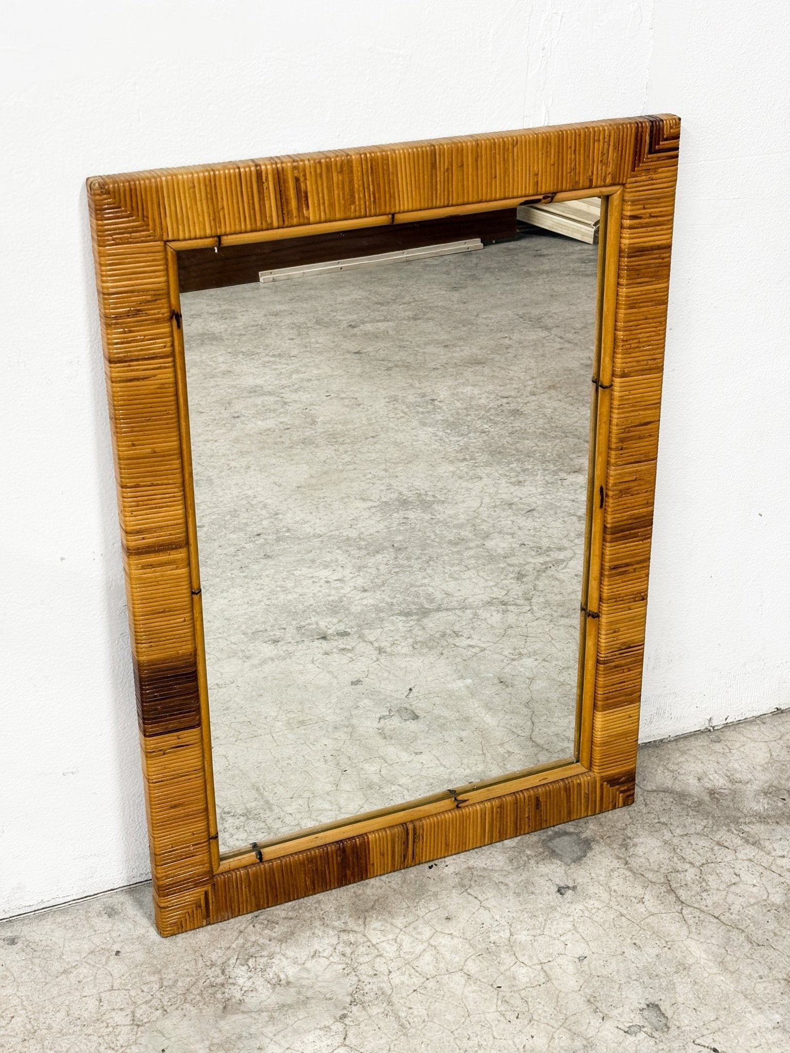 Rattan - wrapped Mirror - Rehaus