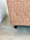 Red + Yellow Woven Cotton Grandpa - core Loveseat - Rehaus