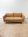 Red + Yellow Woven Cotton Grandpa - core Loveseat - Rehaus