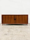 Rosewood Tambour Door Credenza - Rehaus