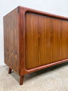 Rosewood Tambour Door Credenza - Rehaus
