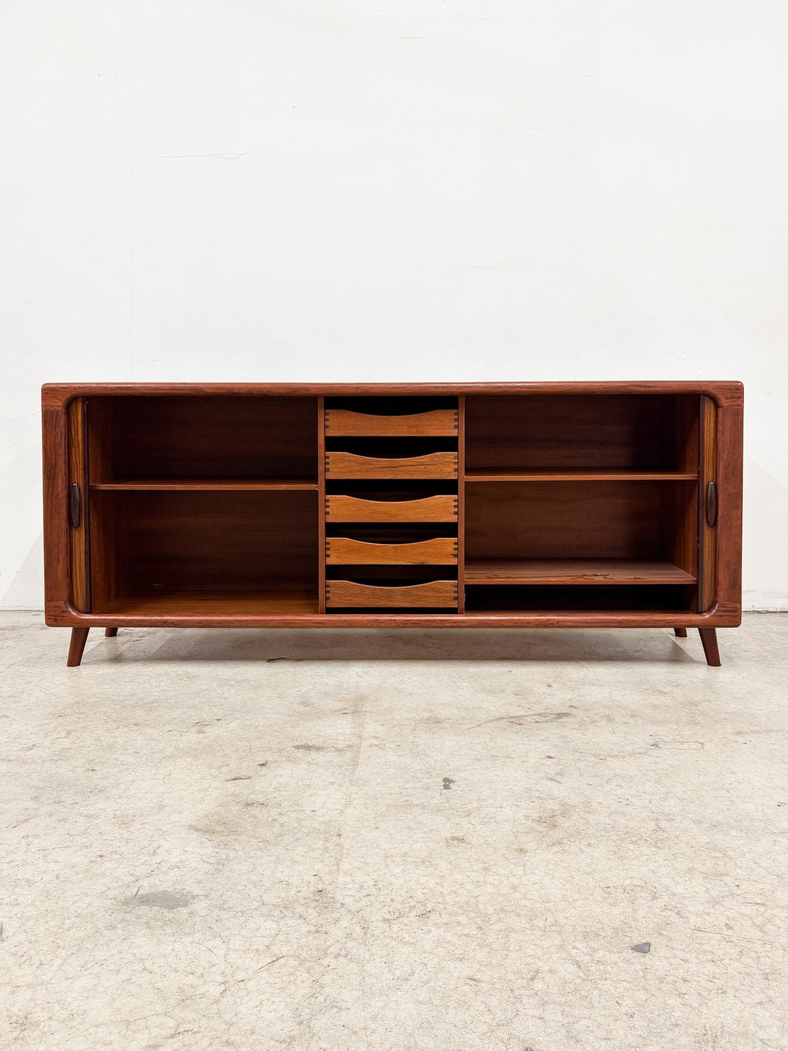 Rosewood Tambour Door Credenza - Rehaus