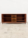 Rosewood Tambour Door Credenza - Rehaus