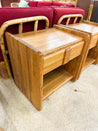 Rounded Oak Nightstand Set - Rehaus