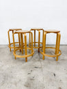Stacking Bentwood Stools (x4) - Rehaus