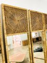 Sunburst Rattan Mirror Panels (x2) - Rehaus