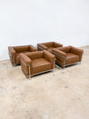 Tan Leather LC3 Lounge Chair, Cassina Le Corbusier - Rehaus