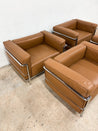 Tan Leather LC3 Lounge Chair, Cassina Le Corbusier - Rehaus