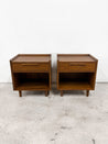 Tate Walnut Nightstands, Crate & Barrel - Rehaus
