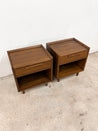 Tate Walnut Nightstands, Crate & Barrel - Rehaus