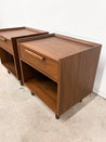 Tate Walnut Nightstands, Crate & Barrel - Rehaus