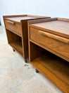 Tate Walnut Nightstands, Crate & Barrel - Rehaus