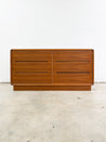 Teak 6 - Drawer Lowboy Dresser - Rehaus