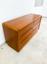 Teak 6 - Drawer Lowboy Dresser - Rehaus