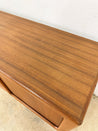 Teak Danish Modern Tambour Credenza - Rehaus