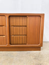 Teak Danish Modern Tambour Credenza - Rehaus