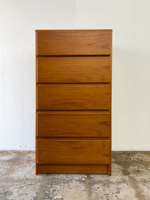 Teak Tall Chest of Drawers