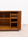 Teak Tambour Media Console, Dyrlund - Rehaus