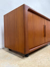 Teak Tambour Media Console, Dyrlund - Rehaus