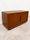 Teak Tambour Media Console, Dyrlund - Rehaus