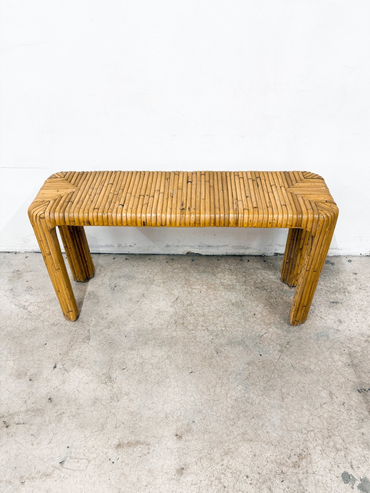 Waterfall Bamboo Console Table - Rehaus