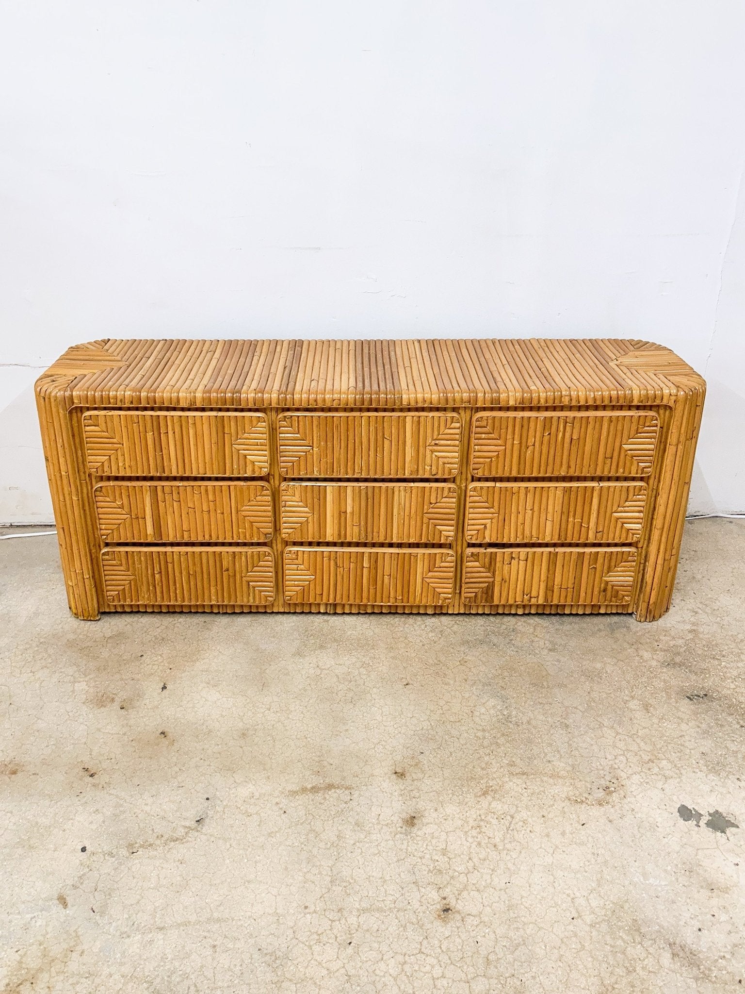 Waterfall Bamboo Nine-Drawer Dresser Rehaus Waterfall Bamboo Nine-Drawer Dresser Rehaus