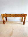 Woven Rattan Console Table - Rehaus