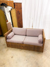 Woven Rattan Loveseat, Pullout Bed - Rehaus