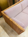 Woven Rattan Loveseat, Pullout Bed - Rehaus