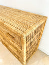 Woven Rattan - wrapped Lowboy Dresser - Rehaus