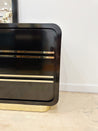 Black & Gold Laminate Dresser & Mirror - Rehaus