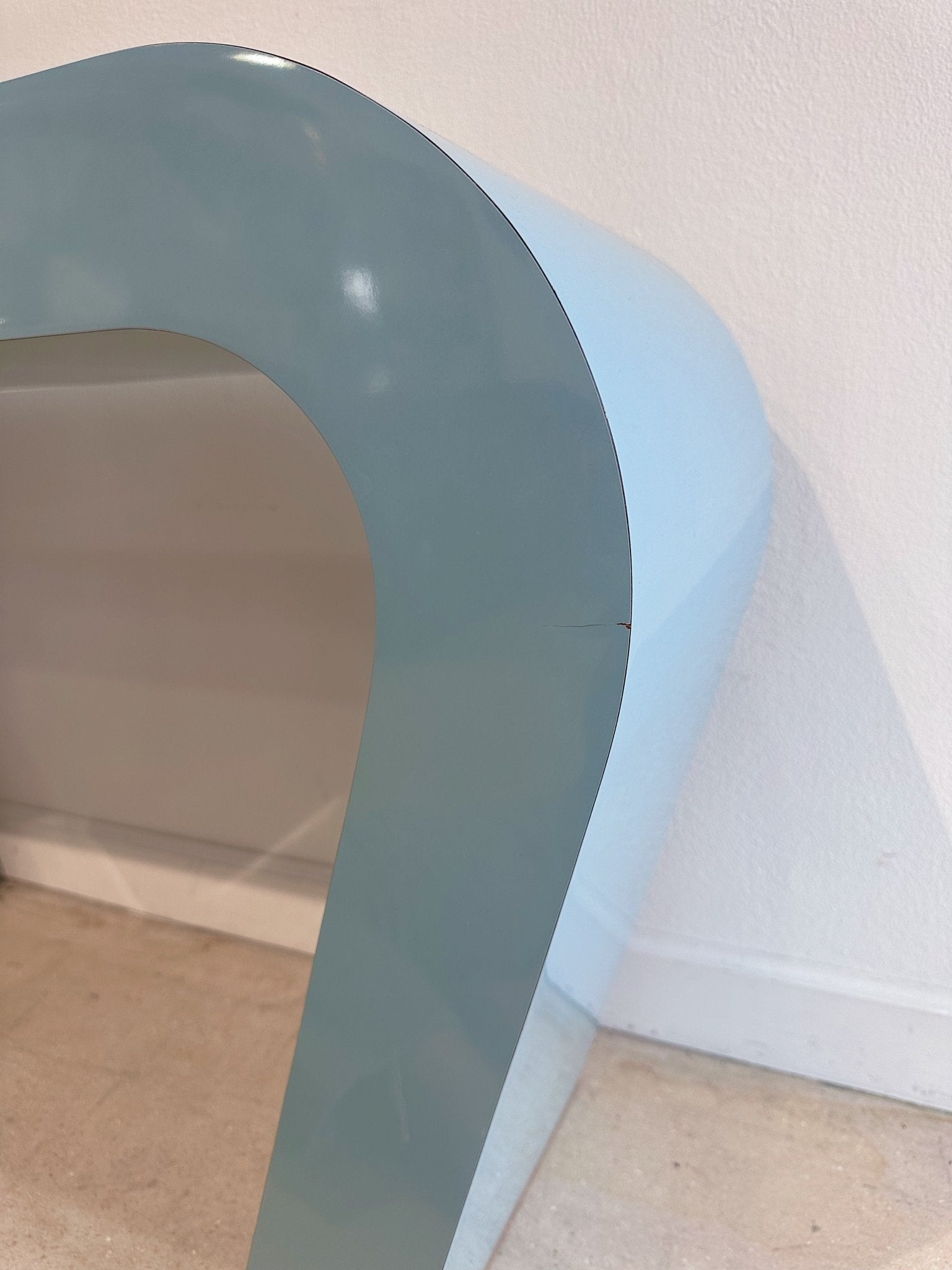 Blue Laminate Deco Console Table - Rehaus