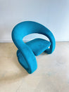 Blue Suede Jaymar-Replica Tongue Chair - Rehaus