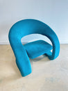 Blue Suede Jaymar-Replica Tongue Chair - Rehaus