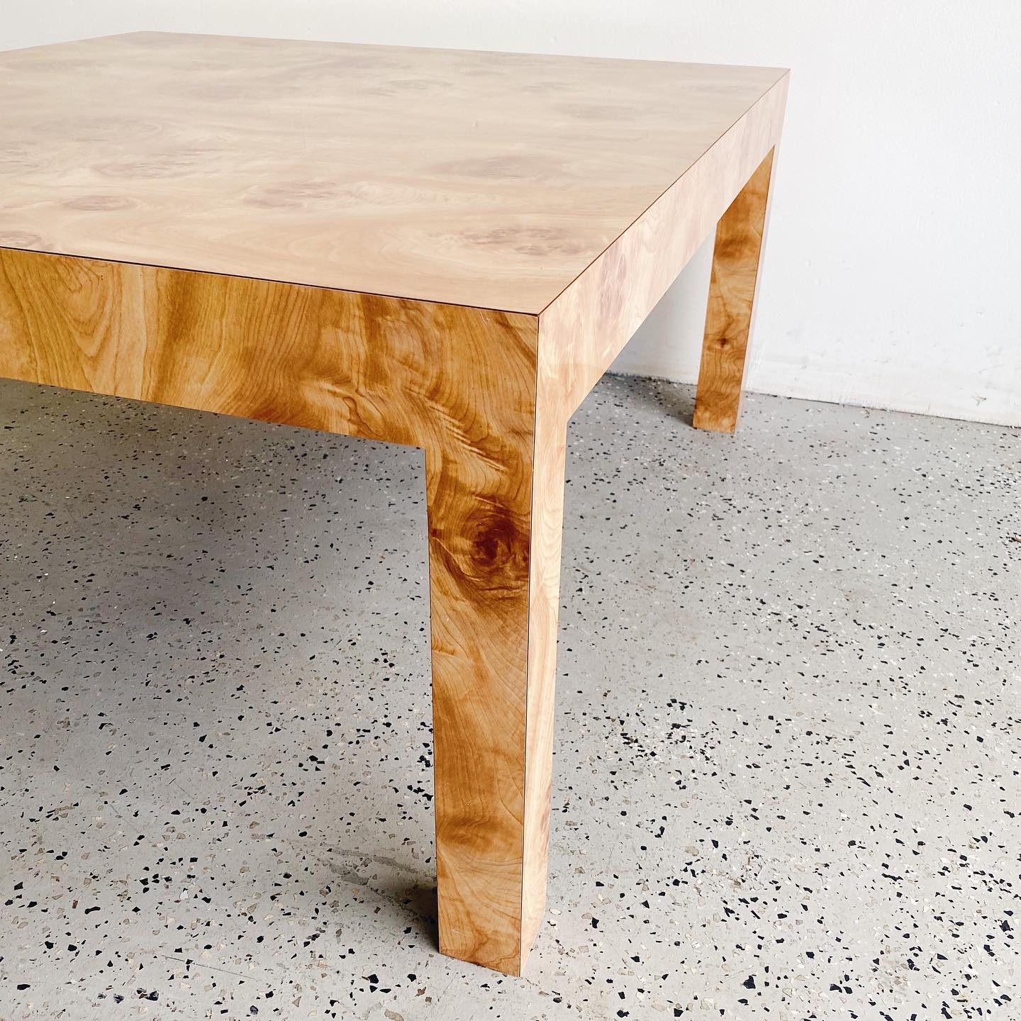 Burl Wood Laminate Coffee Table - Rehaus