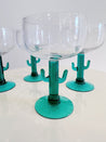 Cactus Margarita Glasses (x4) - Rehaus