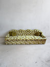 Chartreuse Velvet Flower Couch - Rehaus