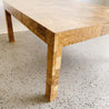 Checkered Burl Wood Laminate Coffee Table - Rehaus