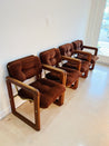 Chocolate Velvet Dining Chairs (x4) - Rehaus