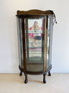 Curved Glass Curio Cabinet - Rehaus