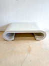 Grasscloth Scroll Coffee Table - Rehaus