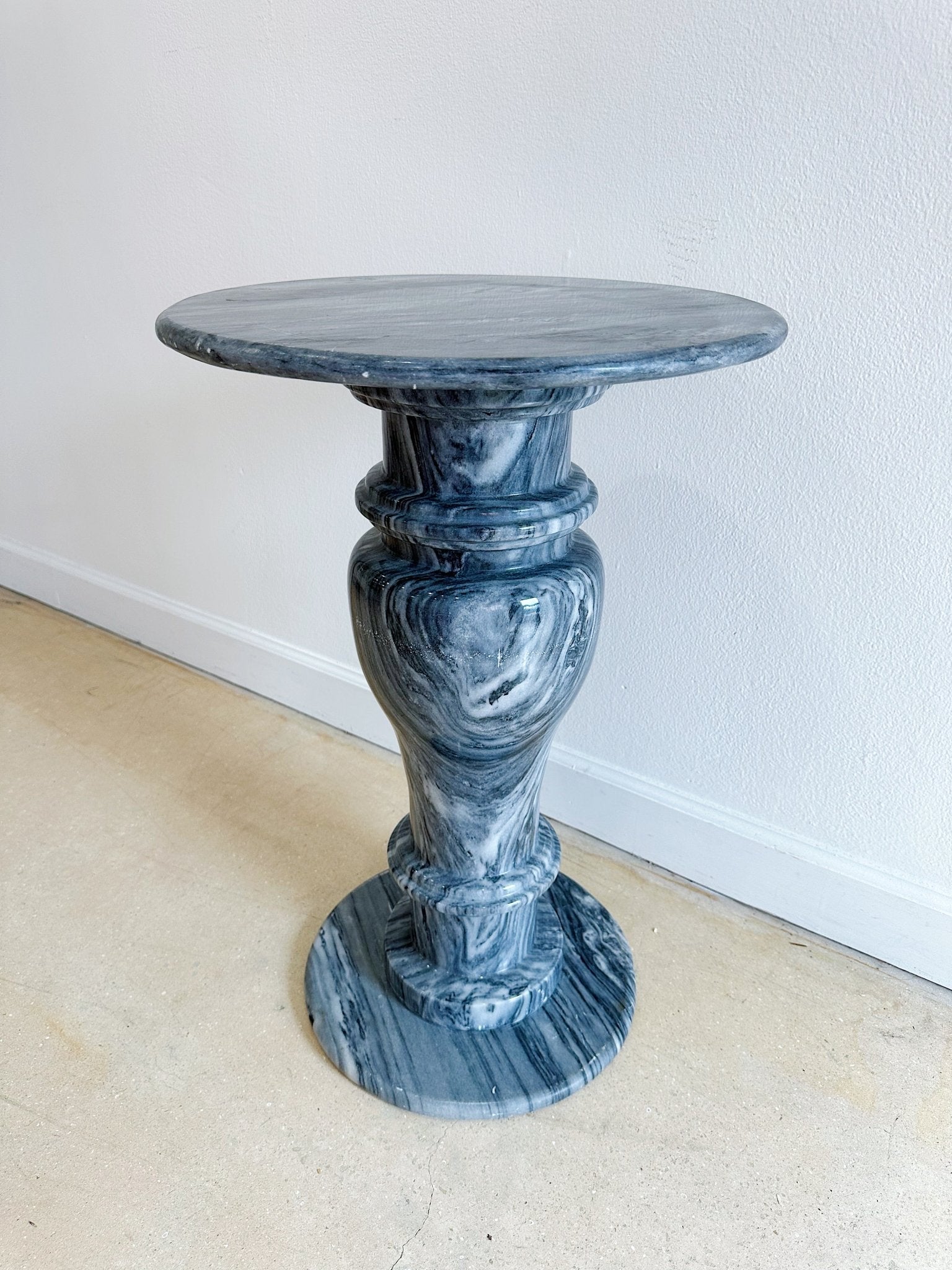 Gray Marble Pedestal - Rehaus