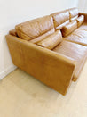 Honey Leather Sofa, by West Elm - Rehaus