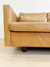 Honey Leather Sofa, by West Elm - Rehaus