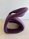Jaymar Tongue Chair, Purple Suede - Rehaus