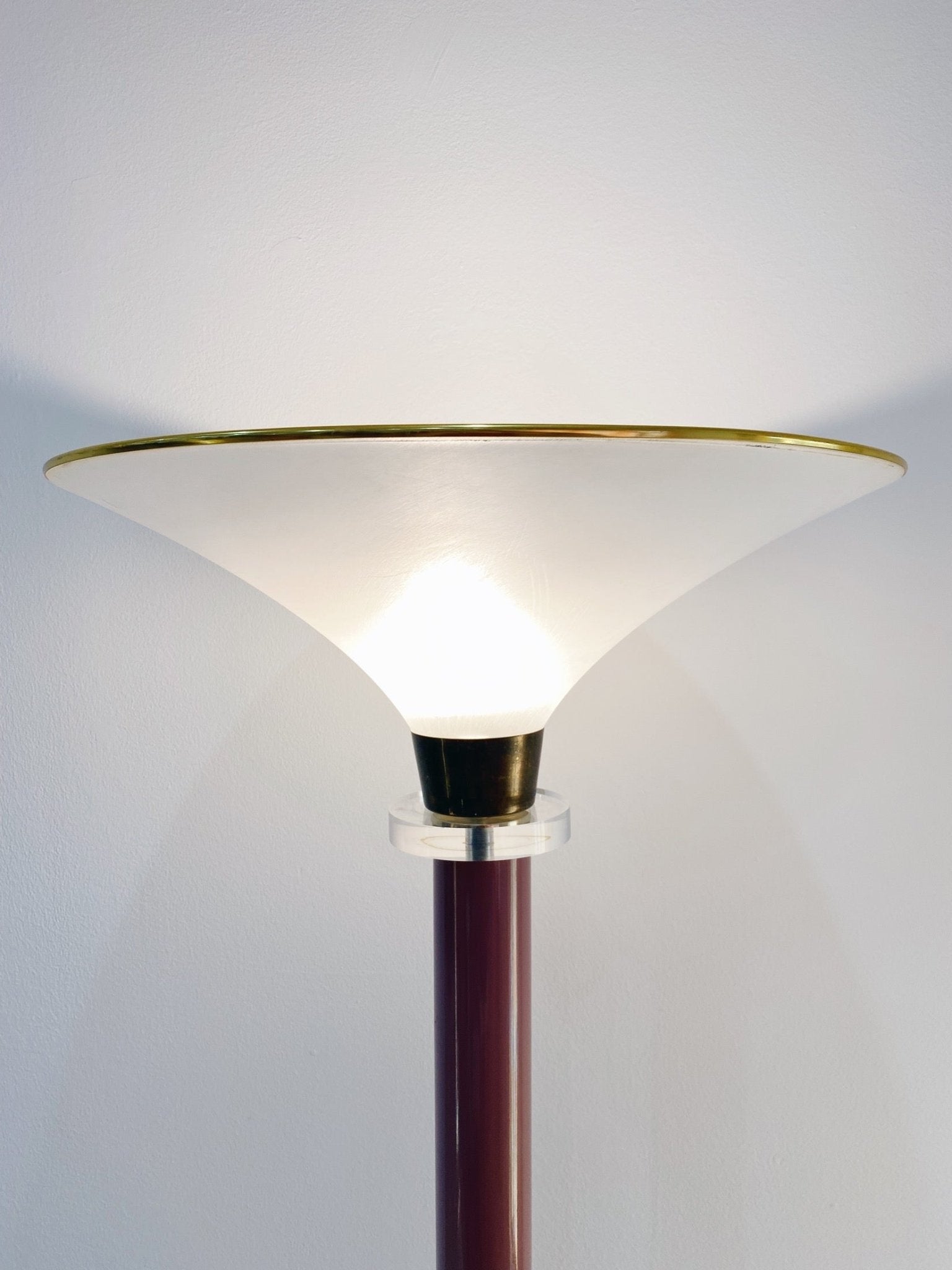 Mauve Lucite Floor Lamp - Rehaus