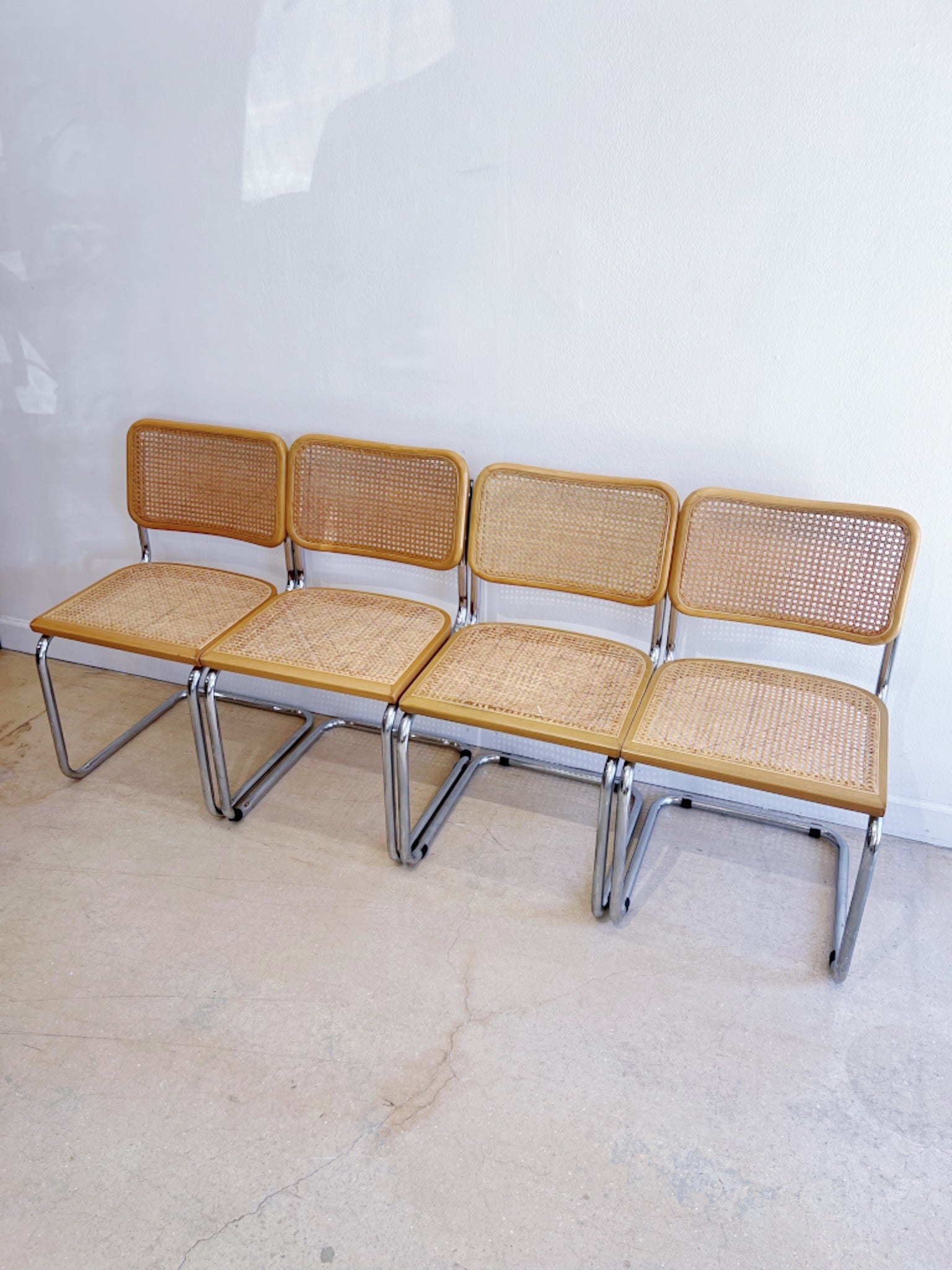 Natural Cesca Chair Set (x4) - Rehaus